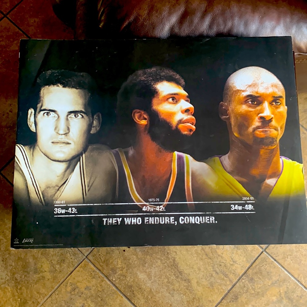 Rare Vintage LA Lakers poster MINT